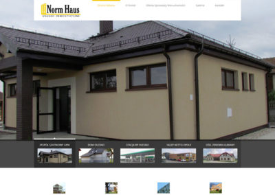 NORMHAUS.PL – Strona internetowa dla firmy budowlanej