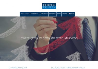HORIZONEQUITY.EU – Strona internetowa dla firmy inwestycyjnej