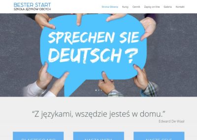 BESTERSTART.EDU.PL – Strona internetowa dla szkoły językowej
