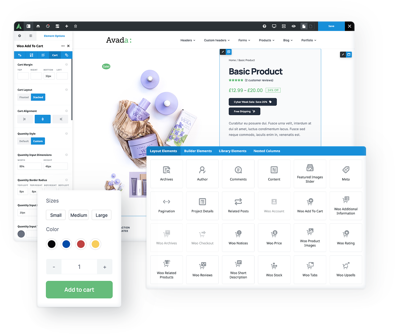 Avada WooCommerce Builder