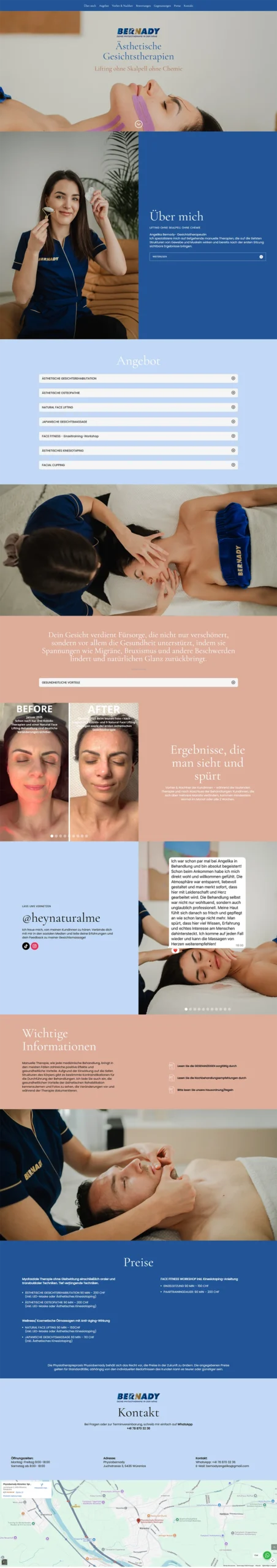 Physiobernady.ch/gesichtsmassage/ - Salon masażu